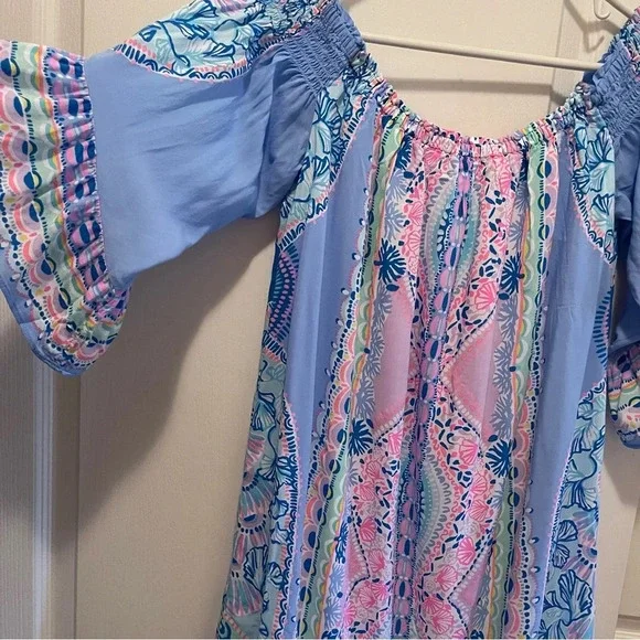 Lilly Pulitzer Fawna Dress Seaside Shindig Size M - Picture 2 of 16
